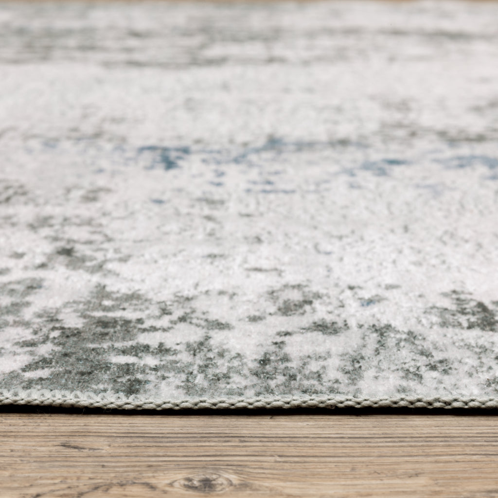 Oriental Weavers Malibu MAL02 Multicolor Rectangle Indoor Runner - Stain Resistant Low Pile Abstract Rug