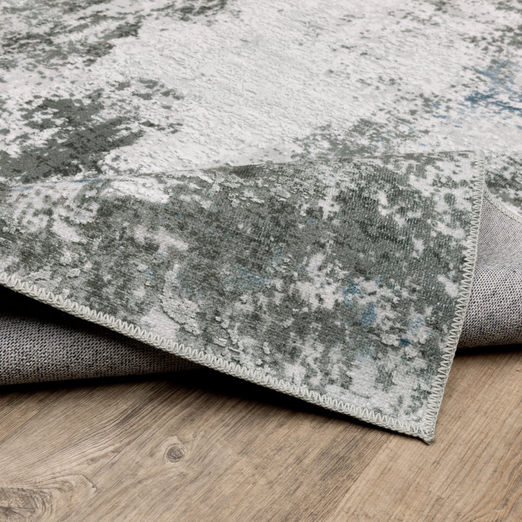 Oriental Weavers Malibu MAL02 Multicolor Rectangle Indoor Runner - Stain Resistant Low Pile Abstract Rug