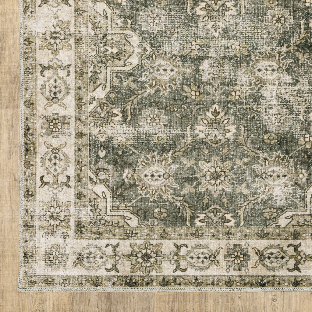 Oriental Weavers Malibu MAL04 Multicolor Rectangle Indoor Area Rug - Stain Resistant Low Pile Vintage Style Rug