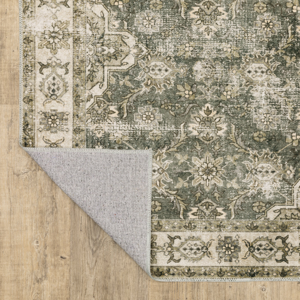 Oriental Weavers Malibu MAL04 Multicolor Rectangle Indoor Area Rug - Stain Resistant Low Pile Vintage Style Rug