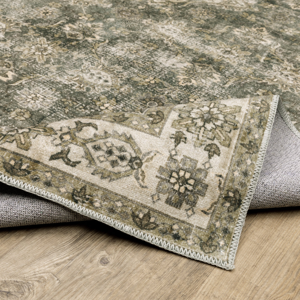 Oriental Weavers Malibu MAL04 Multicolor Rectangle Indoor Area Rug - Stain Resistant Low Pile Vintage Style Rug