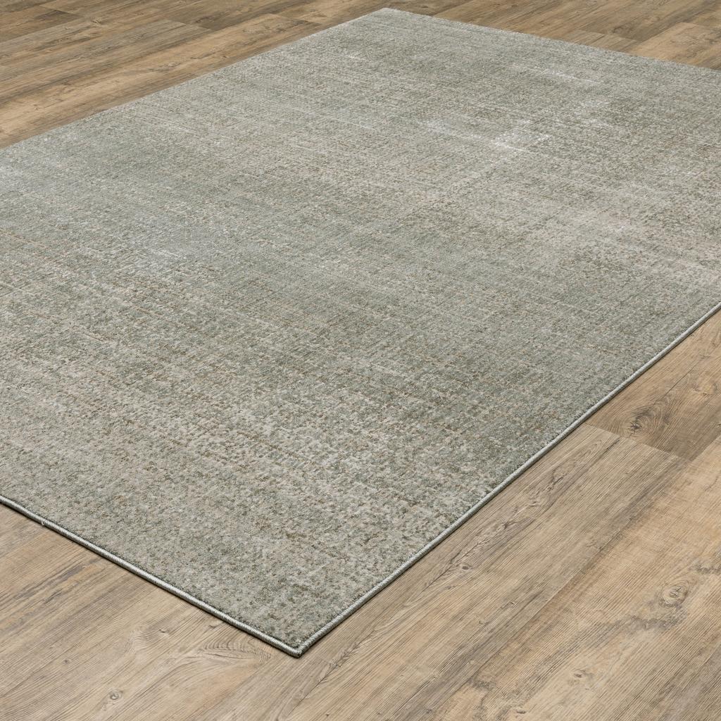 Oriental Weavers Mallory MAL01 Grey Rectangle Indoor Area Rug Distressed Pattern-