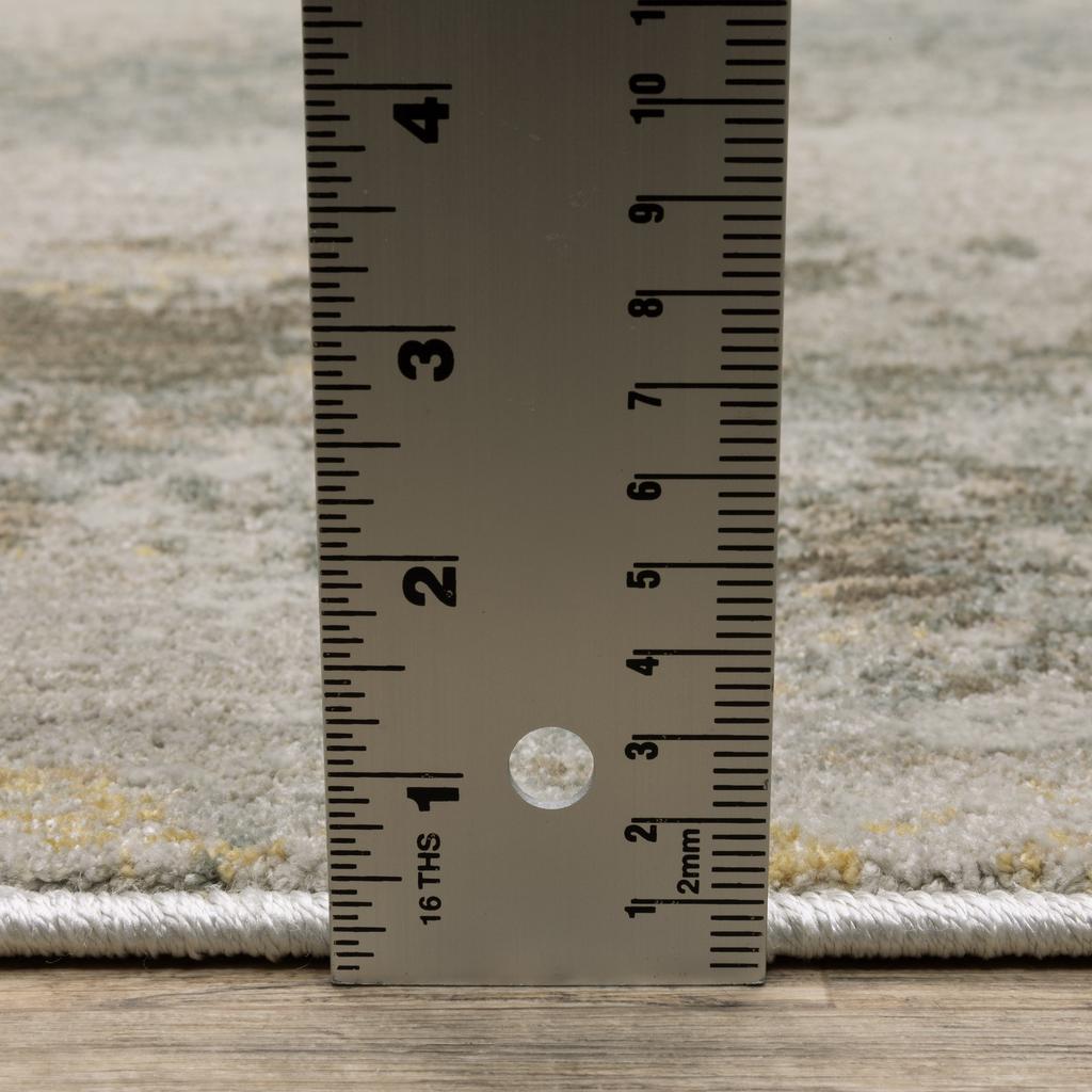 Oriental Weavers Mallory MAL02 Grey Rectangle Indoor Runner Distressed Pattern-