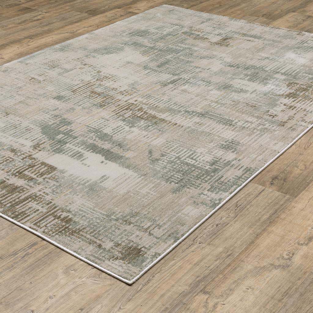 Oriental Weavers Mallory MAL03 Beige Rectangle Indoor Area Rug Distressed Pattern-