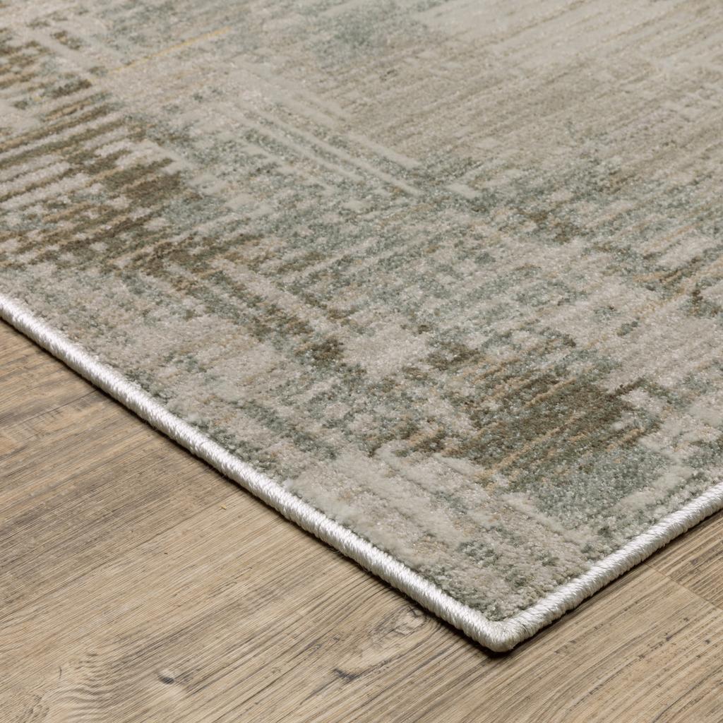 Oriental Weavers Mallory MAL03 Beige Rectangle Indoor Area Rug Distressed Pattern-