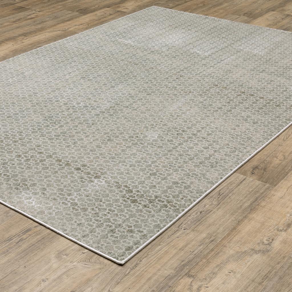 Oriental Weavers Mallory MAL04 Grey Rectangle Indoor Area Rug Geometric Pattern-
