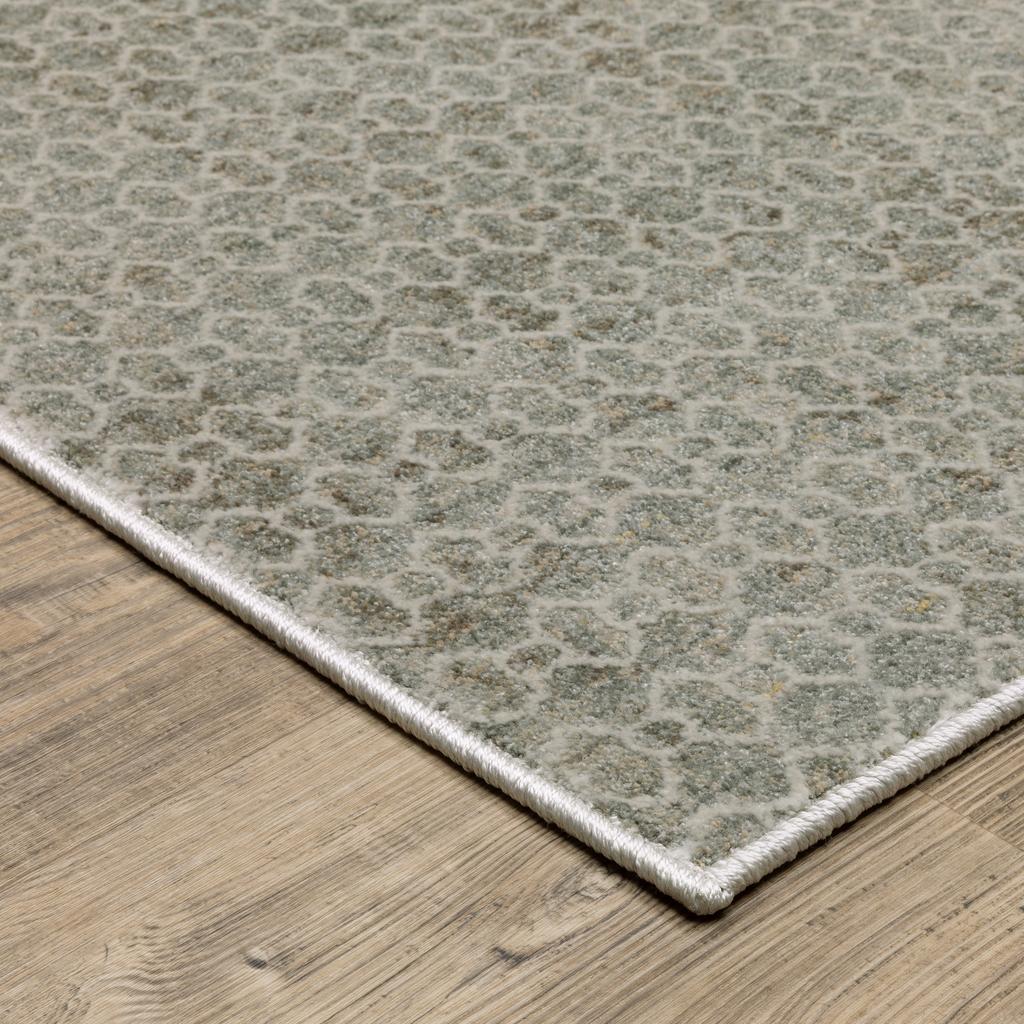 Oriental Weavers Mallory MAL04 Grey Rectangle Indoor Area Rug Geometric Pattern-
