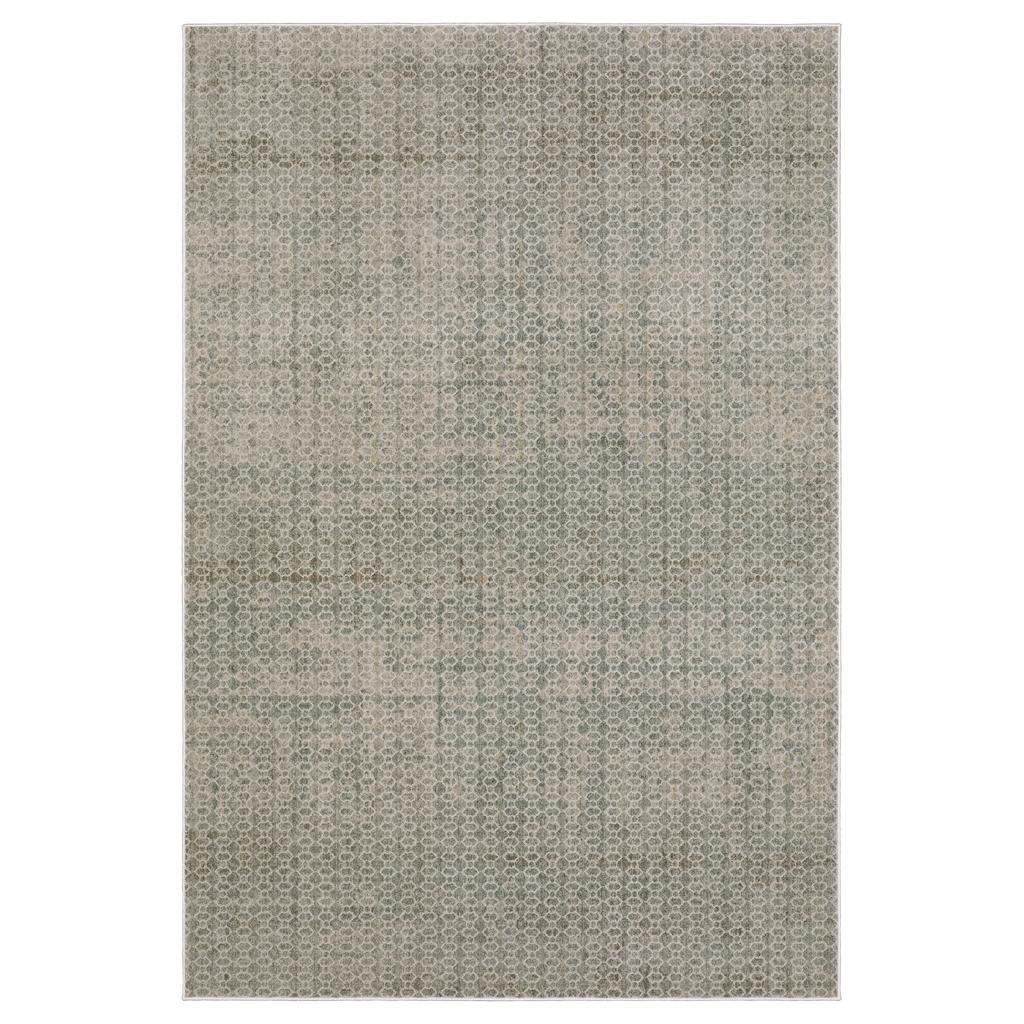Oriental Weavers Mallory MAL04 Grey Rectangle Indoor Runner Geometric Pattern-