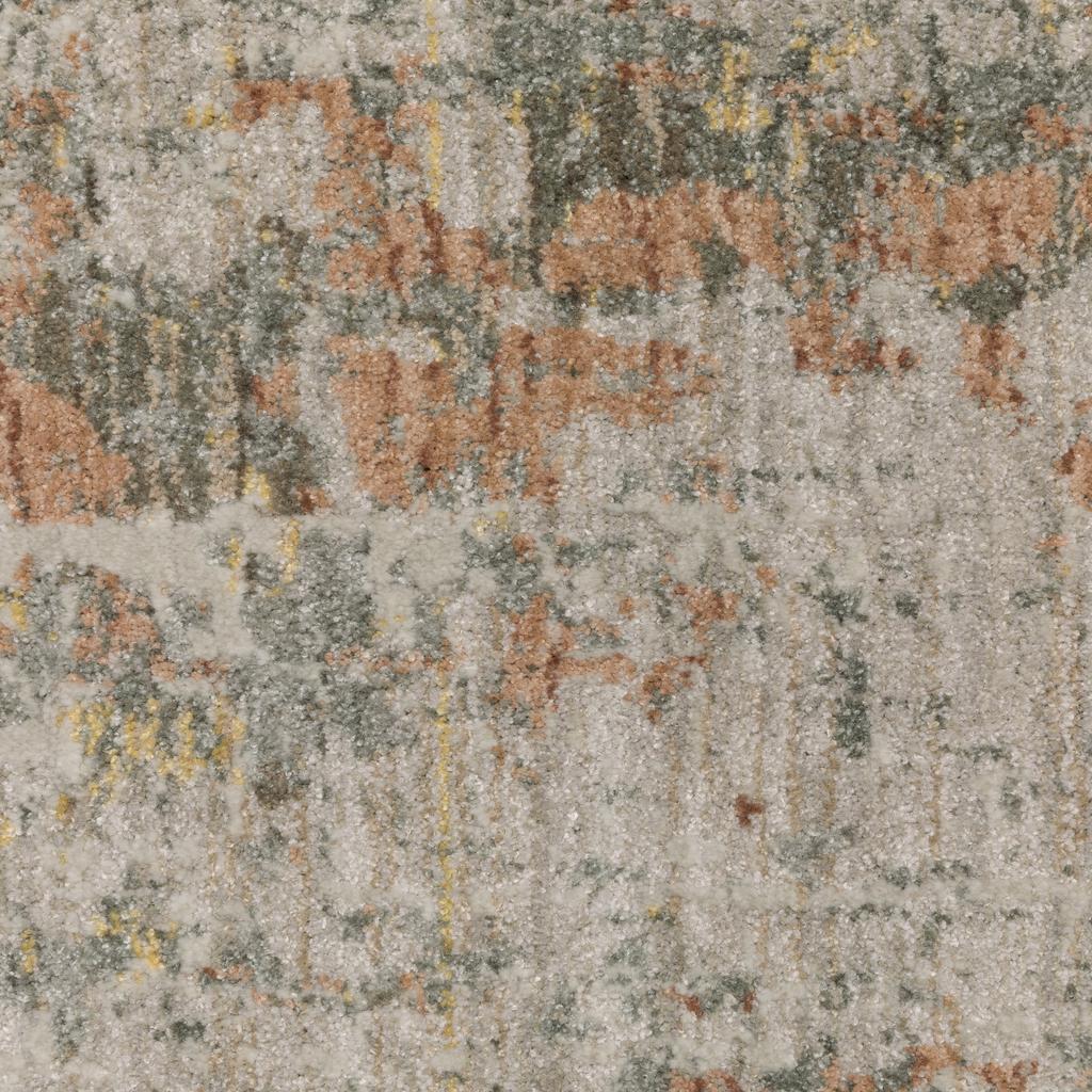 Oriental Weavers Mallory MAL05 Grey Rectangle Indoor Runner Distressed Pattern-