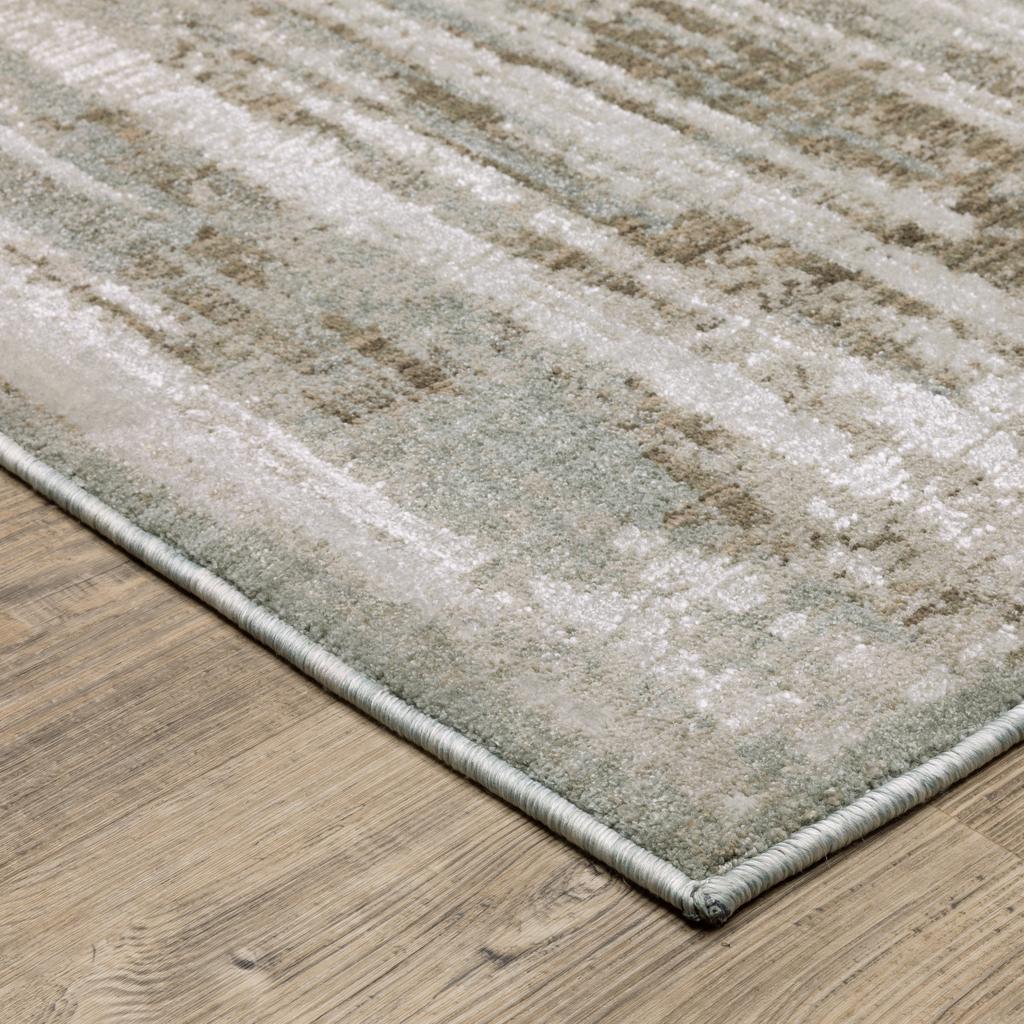 Oriental Weavers Mallory MAL07 Beige Rectangle Indoor Runner Distressed Pattern-