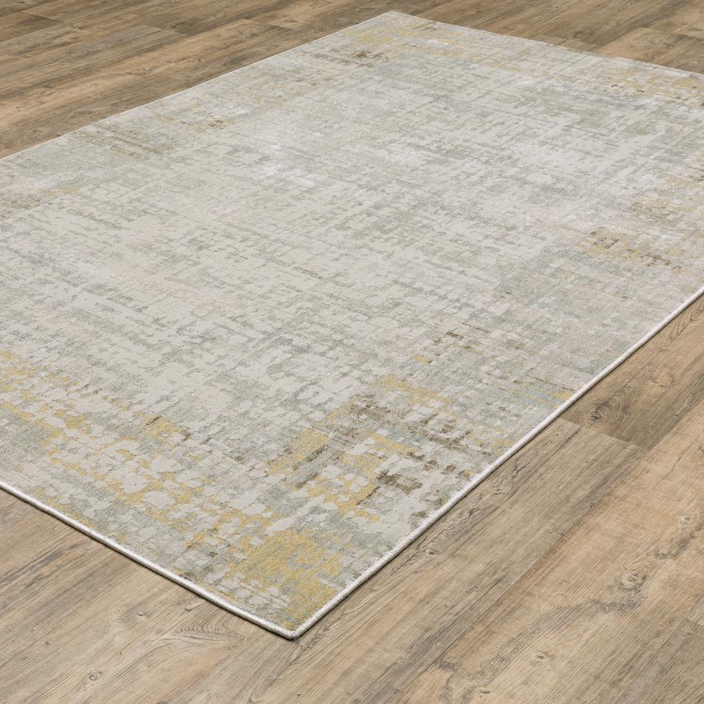 Oriental Weavers Mallory MAL08 Beige Rectangle Indoor Area Rug Distressed Pattern-
