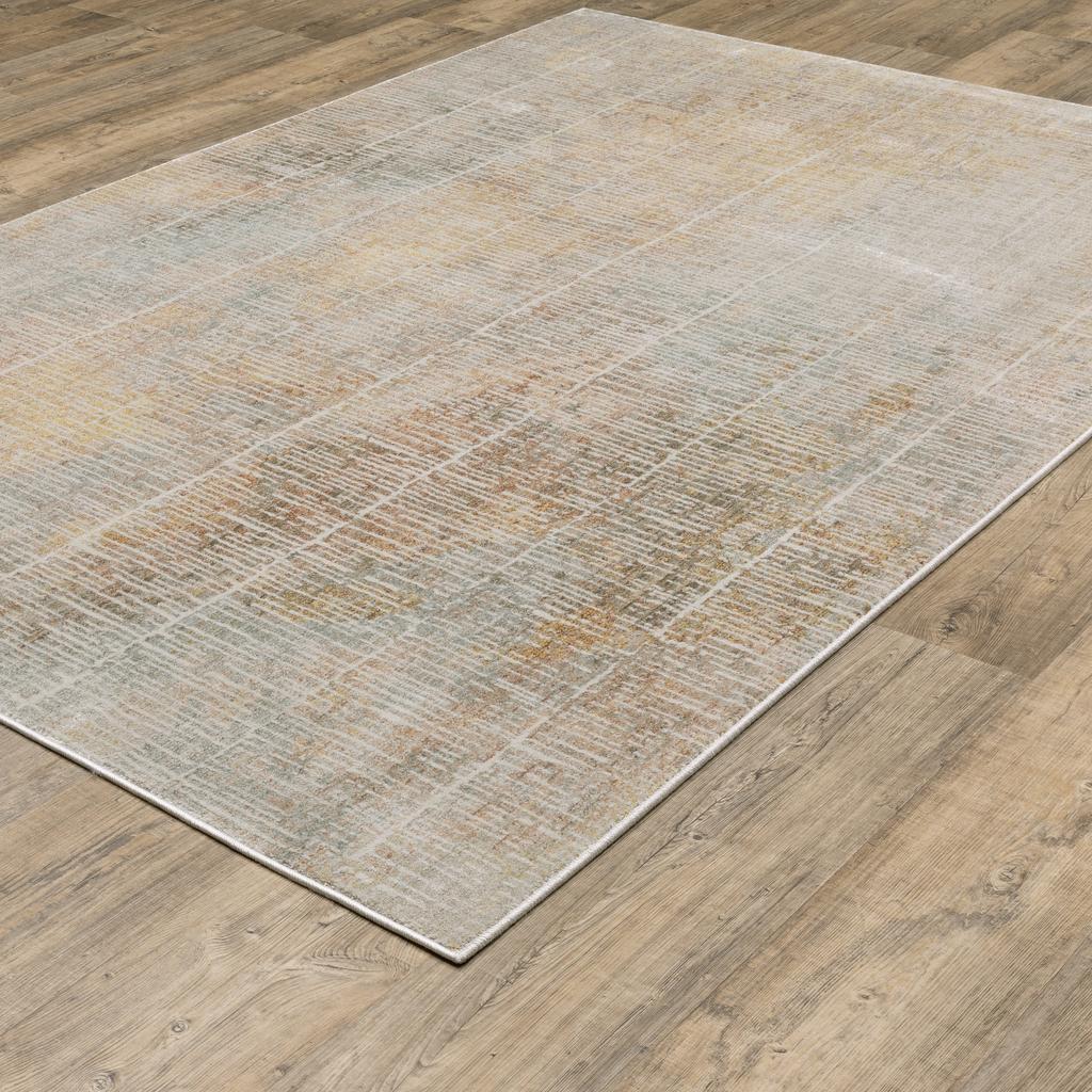 Oriental Weavers Mallory MAL09 Beige Rectangle Indoor Area Rug Stripe Pattern-