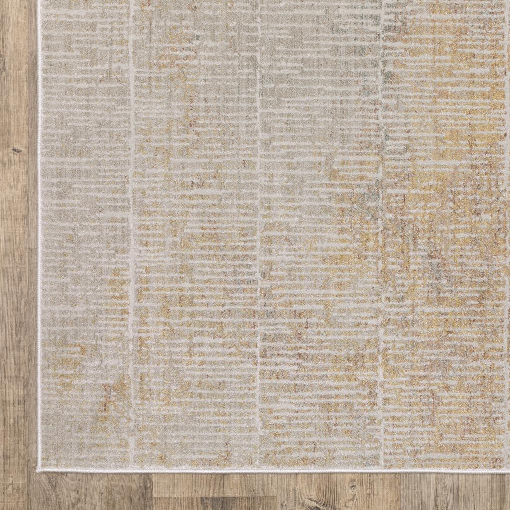 Oriental Weavers Mallory MAL09 Beige Rectangle Indoor Runner Stripe Pattern-