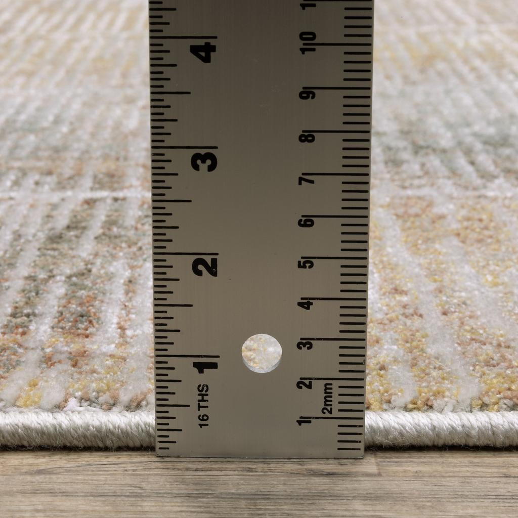 Oriental Weavers Mallory MAL09 Beige Rectangle Indoor Area Rug Stripe Pattern-