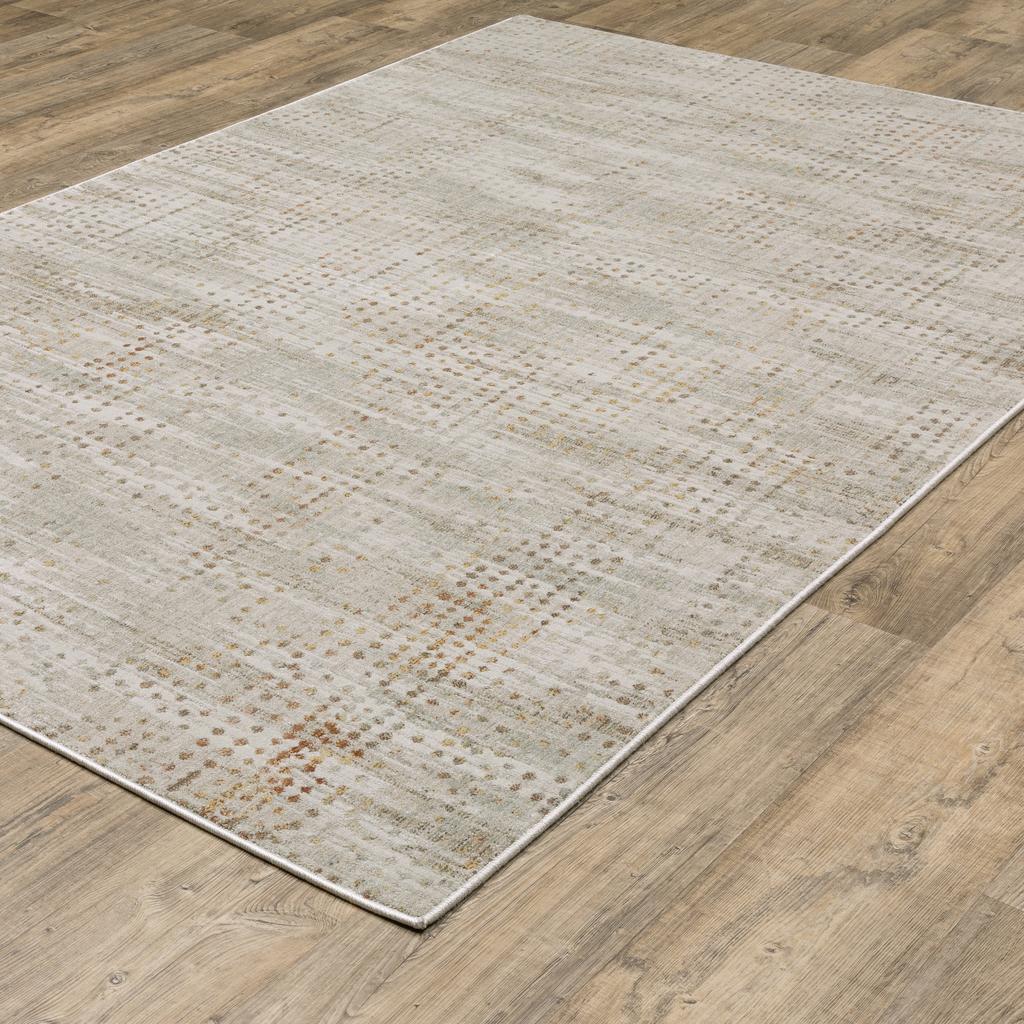 Oriental Weavers Mallory MAL10 Grey Rectangle Indoor Area Rug Distressed Pattern-
