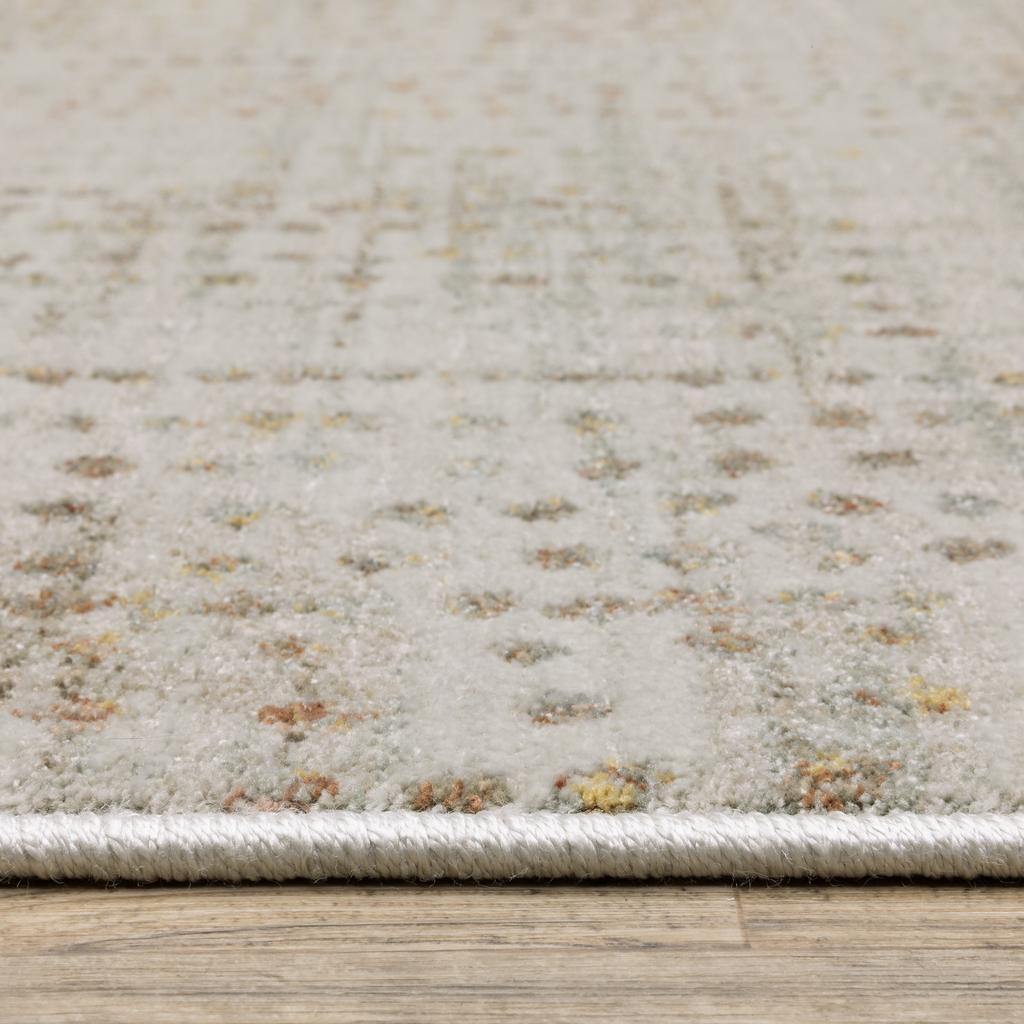 Oriental Weavers Mallory MAL10 Grey Rectangle Indoor Area Rug Distressed Pattern-