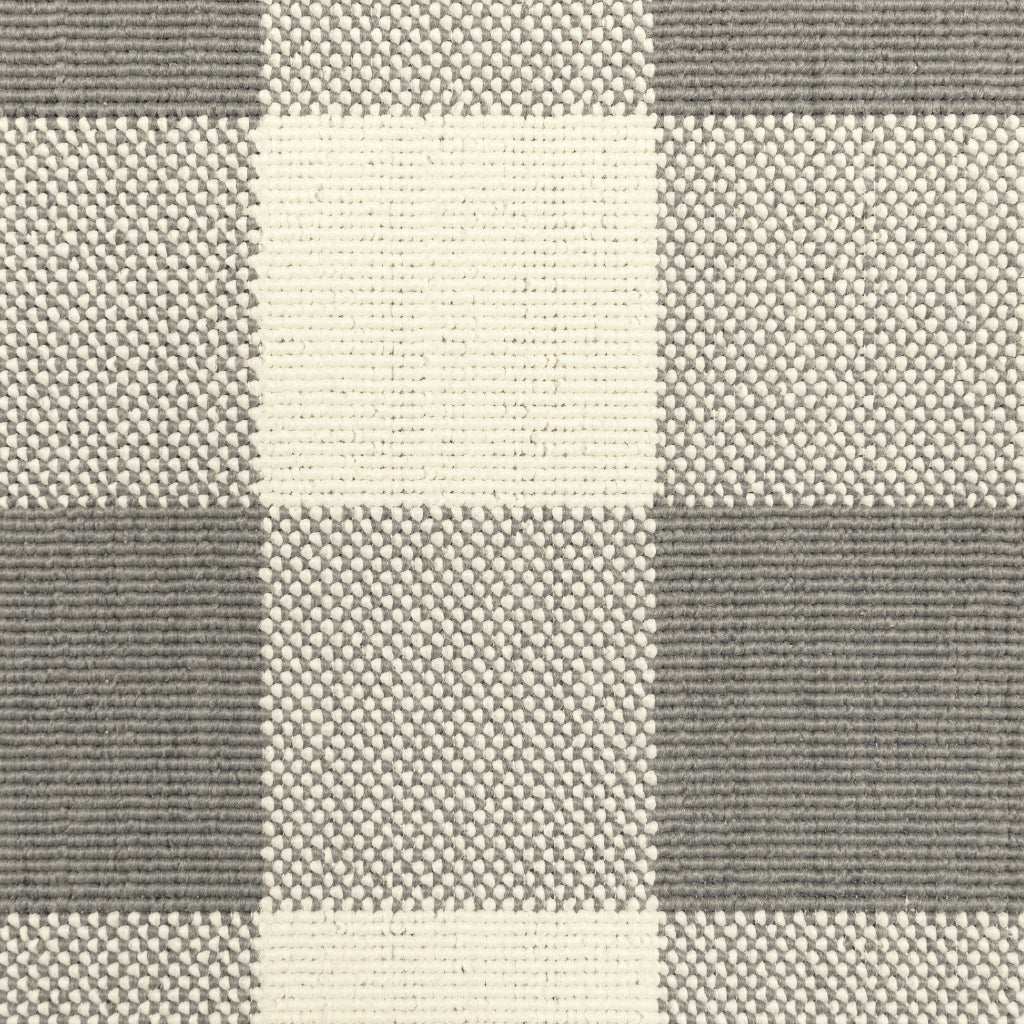 Oriental Weavers Marina 2598W Grey/Ivory Rectangle Indoor / Outdoor Area Rug - Stain Resistant Machine Made Patio Rug with Geometric Pattern