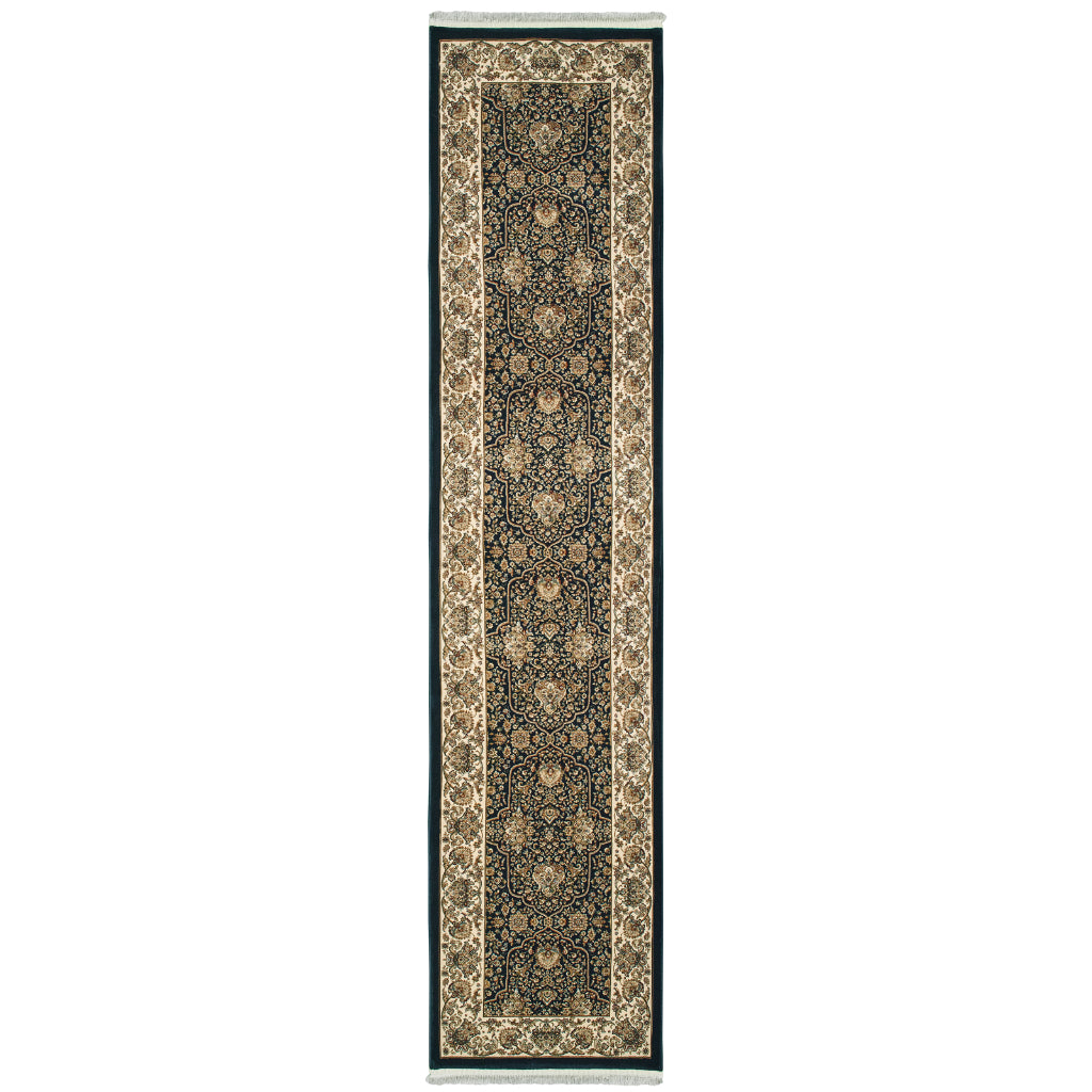 Oriental Weavers Masterpiece 1331B Multicolor Rectangle Indoor Runner - Exquisite Stain Resistant Traditional Rug with Persian Design-