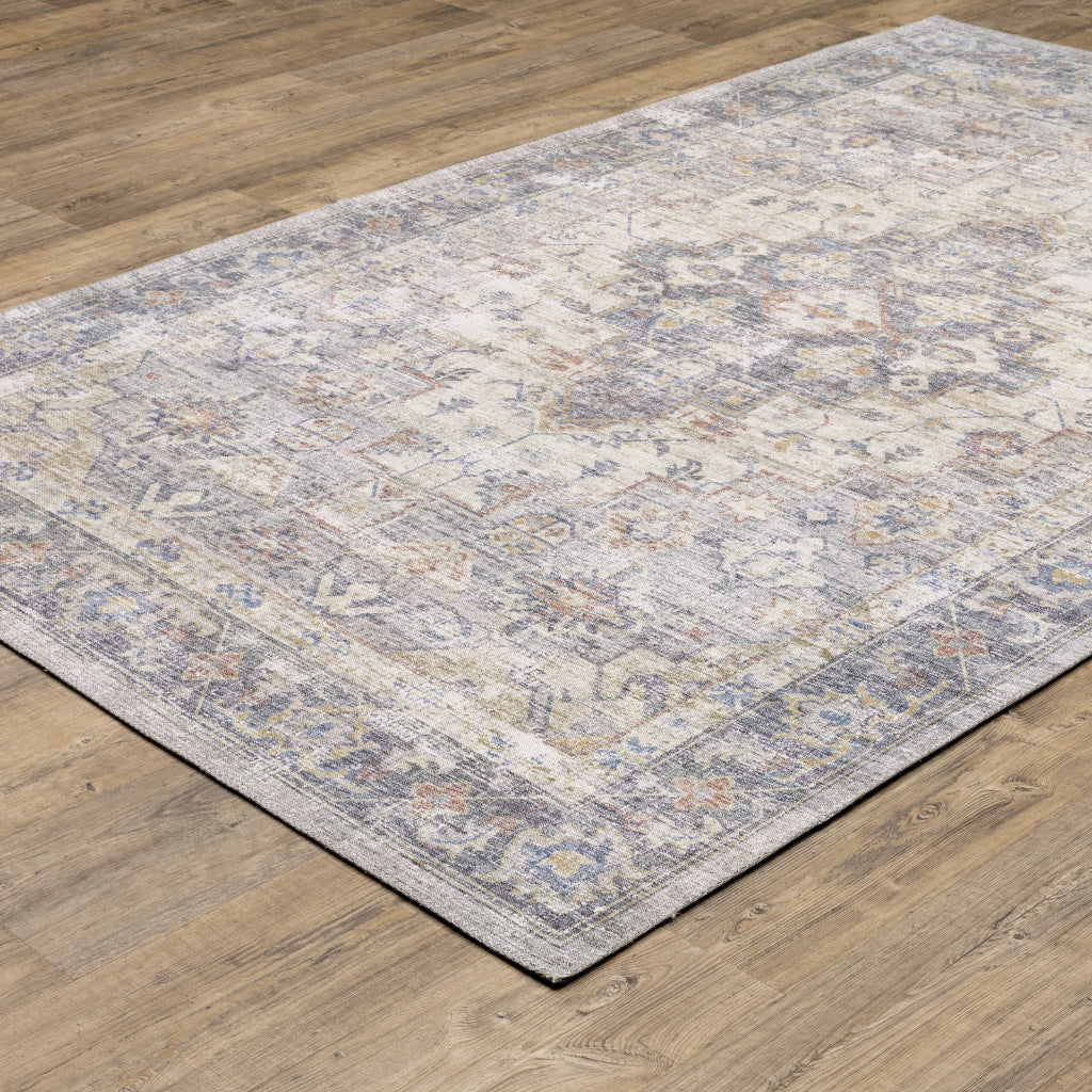 Oriental Weavers Myers Park MYP02 Multicolor Rectangle Indoor Area Rug - Easy Care Stain Resistant Low Pile Rug with Oriental Design