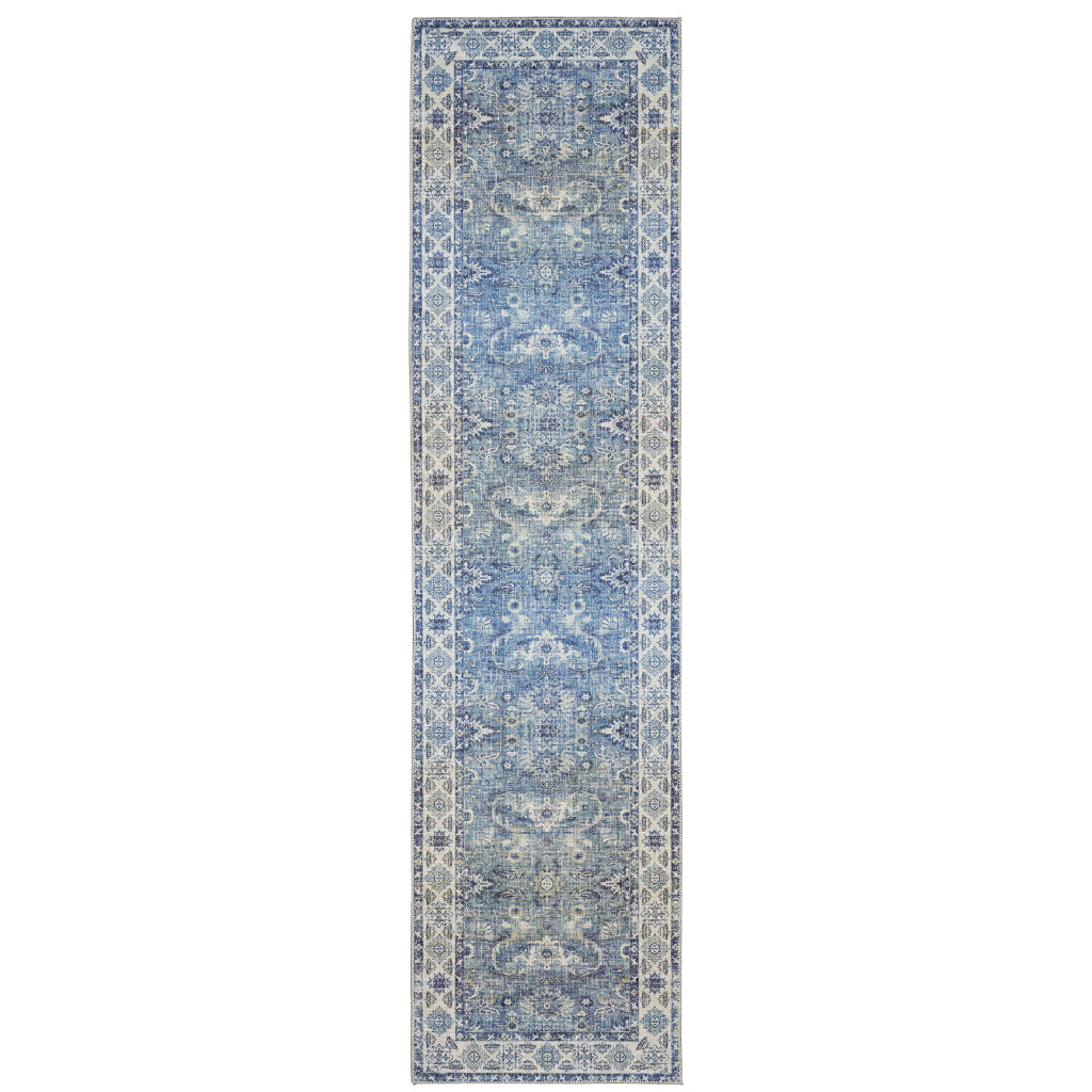 Oriental Weavers Myers Park MYP04 Multicolor Rectangle Indoor Runner - Easy Care Stain Resistant Low Pile Rug with Oriental Design-