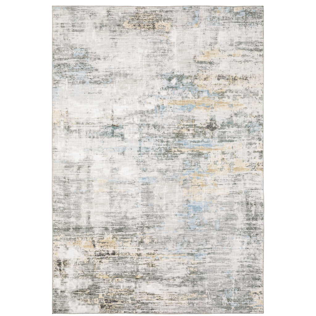 Oriental Weavers Myers Park MYP11 Multicolor Rectangle Indoor Area Rug - Easy Care Stain Resistant Low Pile Rug with Abstract Design
