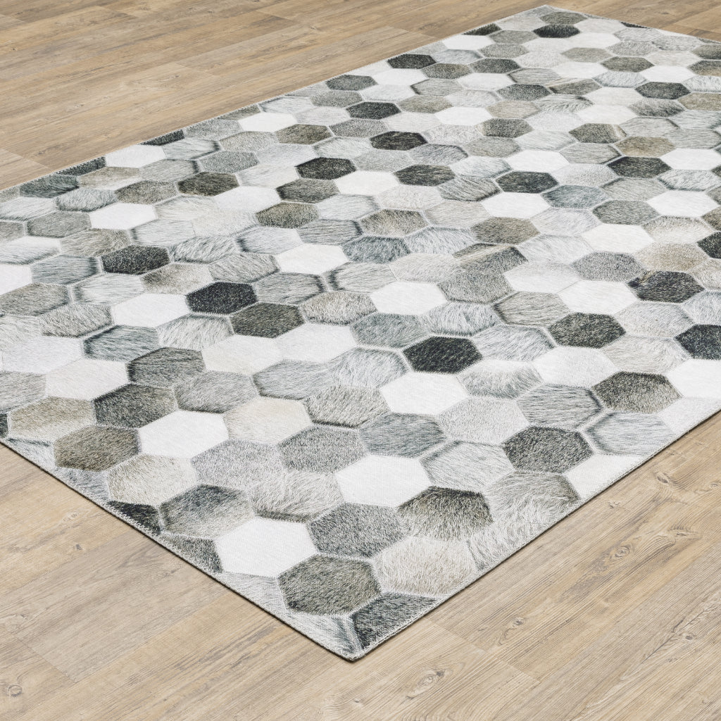 Oriental Weavers Myers Park MYP17 Multicolor Rectangle Indoor Area Rug - Easy Care Stain Resistant Low Pile Rug with Geometric Design