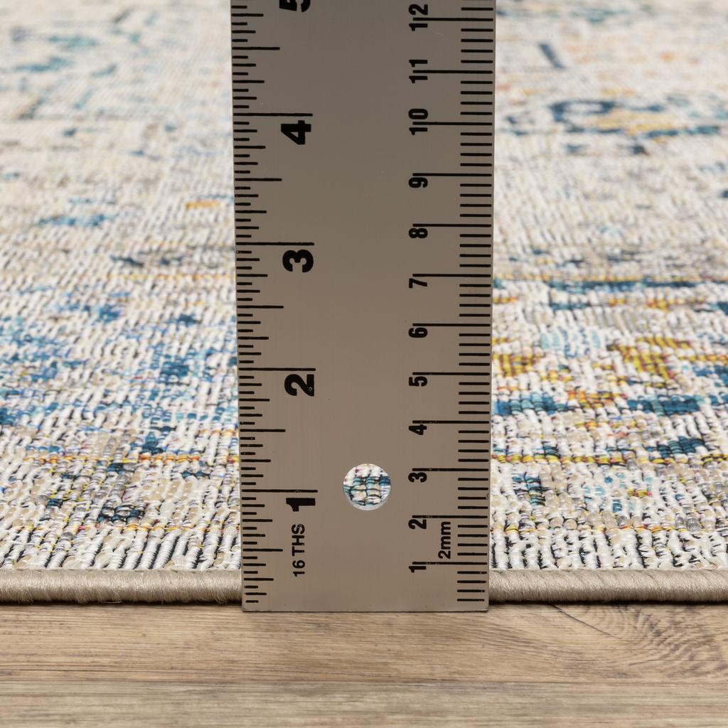 Oriental Weavers Naples 1221X Grey Rectangle Indoor/Outdoor Area Rug Oriental Pattern-