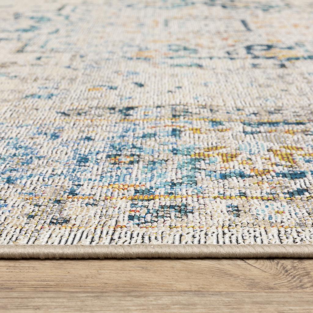 Oriental Weavers Naples 1221X Grey Rectangle Indoor/Outdoor Area Rug Oriental Pattern-