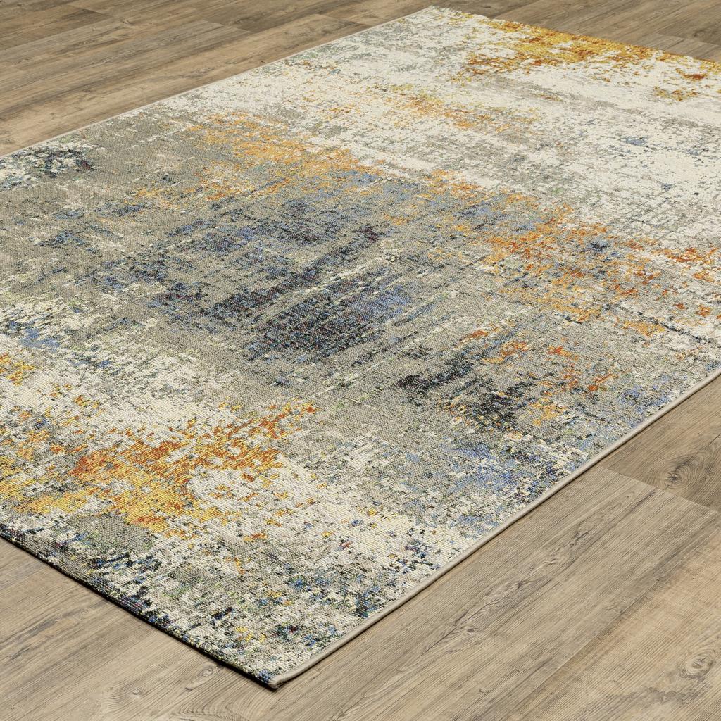 Oriental Weavers Naples 292XI Beige Rectangle Indoor/Outdoor Area Rug Abstract Pattern-