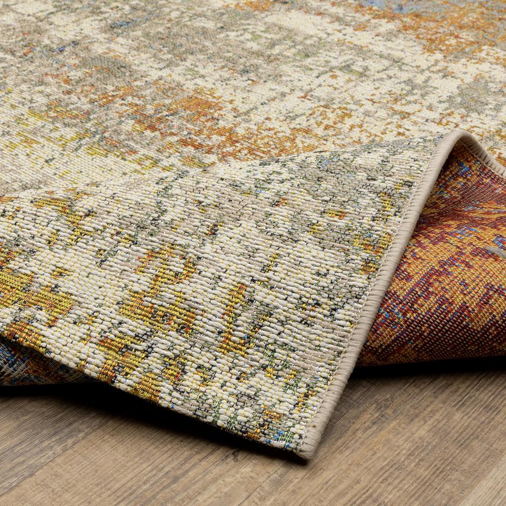 Oriental Weavers Naples 292XI Beige Rectangle Indoor/Outdoor Area Rug Abstract Pattern-