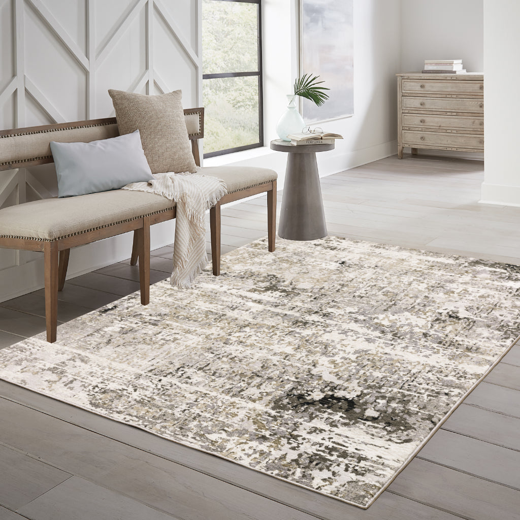 Oriental Weavers Nebulous 002X9 Multicolor Rectangle Indoor Area Rug - Low Pile Modern Rug with Abstract Design-