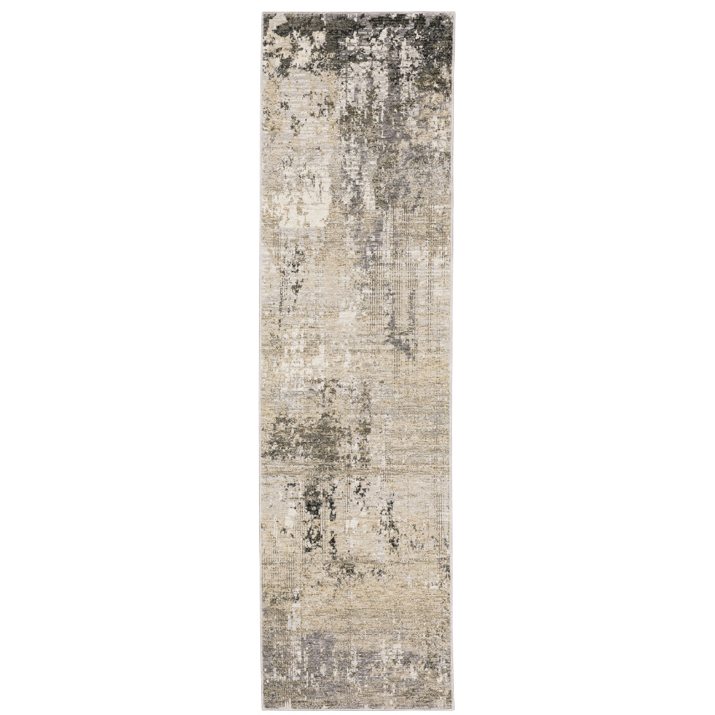 Oriental Weavers Nebulous 002X9 Multicolor Rectangle Indoor Runner - Low Pile Modern Rug with Abstract Design-