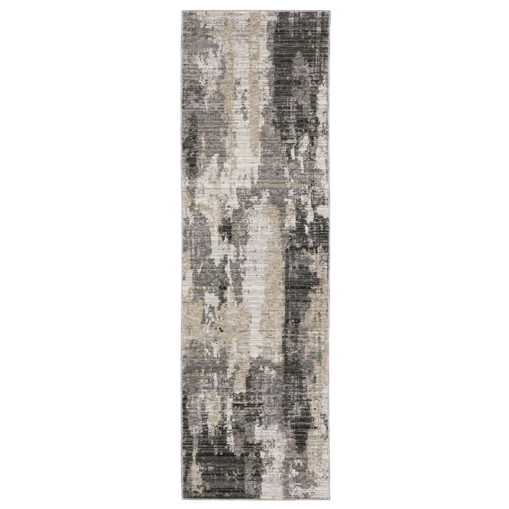 Oriental Weavers Nebulous 4151N Multicolor Rectangle Indoor Runner - Low Pile Modern Rug with Abstract Design-