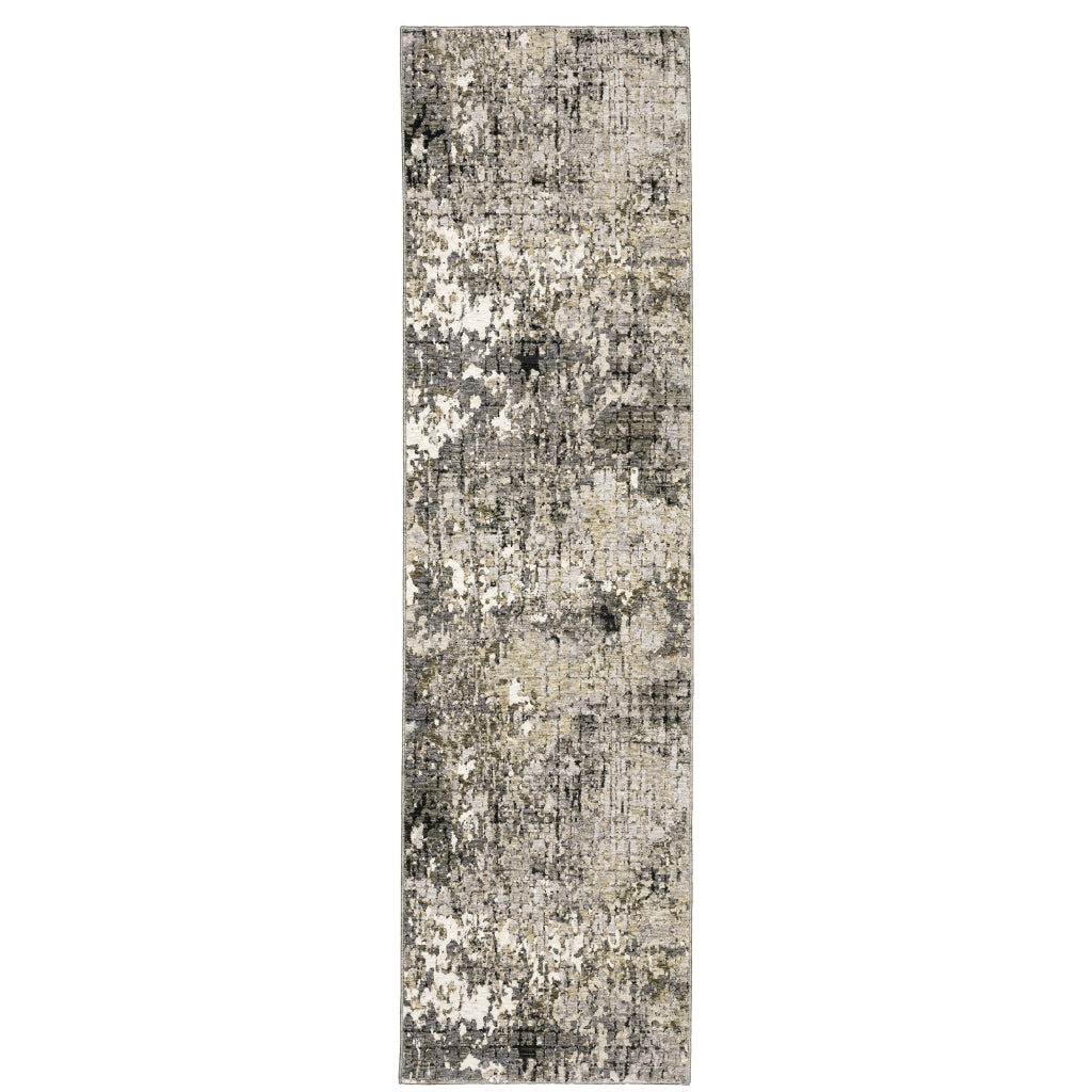 Oriental Weavers Nebulous 091D9 Multicolor Rectangle Indoor Runner - Low Pile Modern Rug with Abstract Design