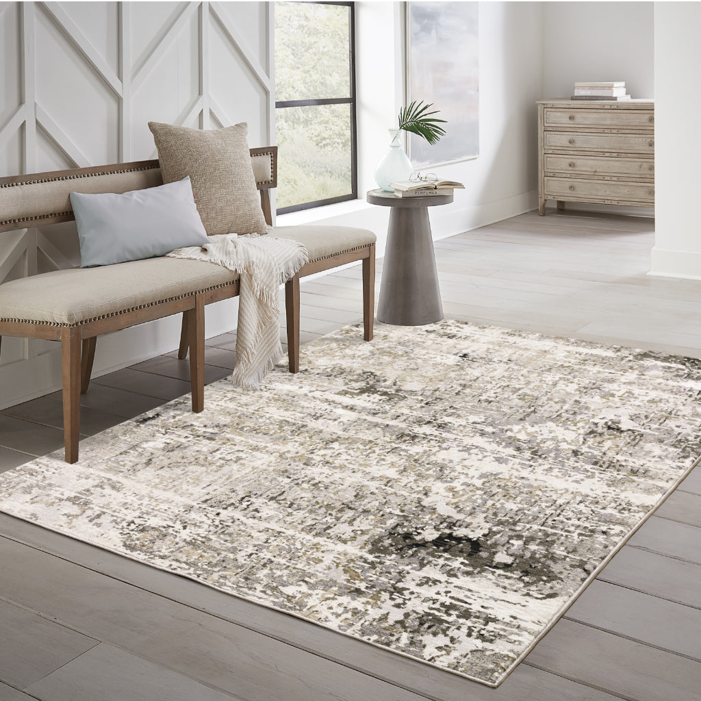 Oriental Weavers Nebulous 091L9 Multicolor Rectangle Indoor Area Rug - Low Pile Modern Rug with Abstract Design-