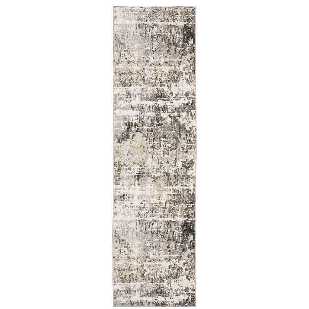 Oriental Weavers Nebulous 091L9 Multicolor Rectangle Indoor Runner - Low Pile Modern Rug with Abstract Design-