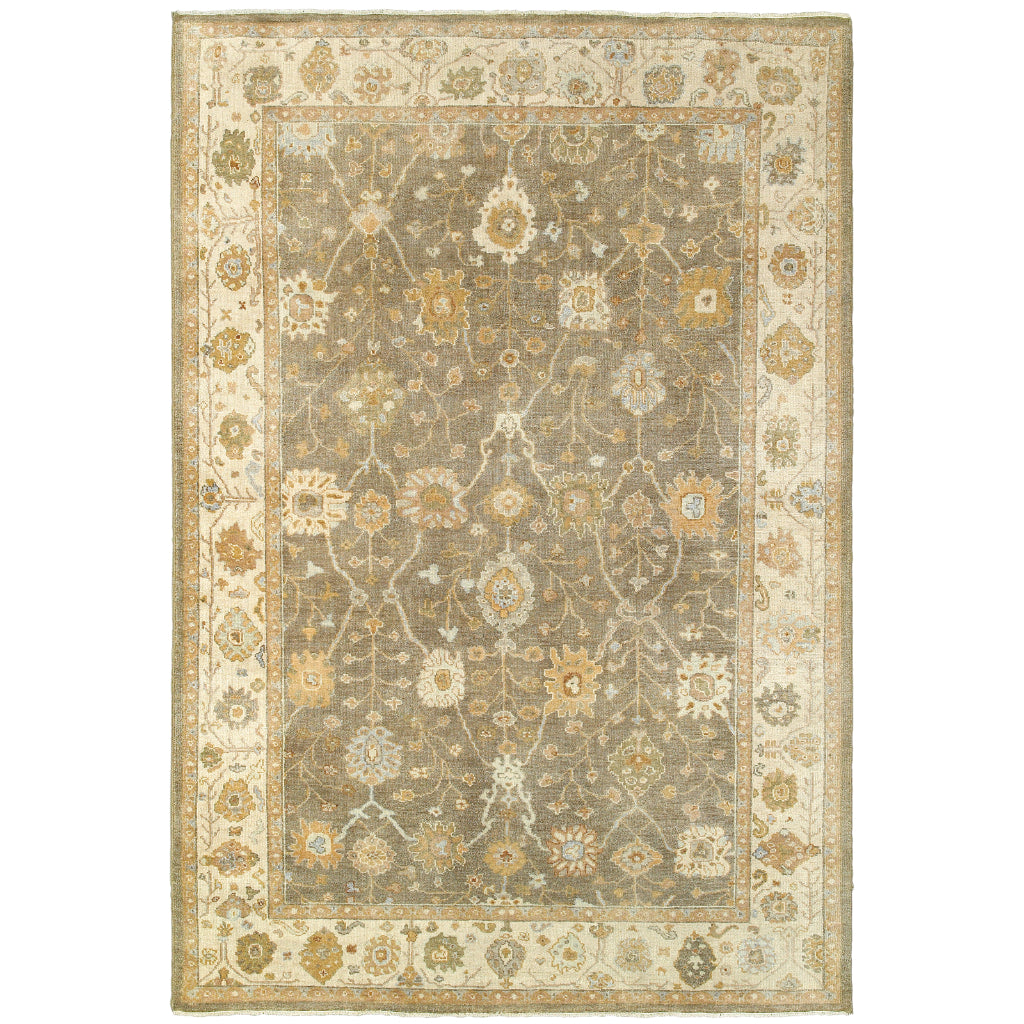 Oriental Weavers Palace 10302 Multicolor Rectangle Indoor Area Rug - Luxurious Hand Knotted Rug Made of 100% Wool with Oriental Design-