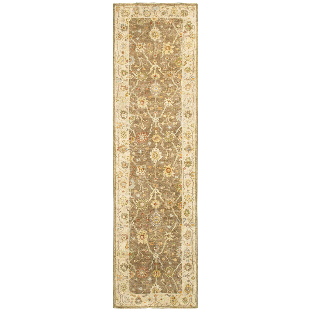 Oriental Weavers Palace 10302 Multicolor Rectangle Indoor Runner - Luxurious Hand Knotted Rug Made of 100% Wool with Oriental Design-