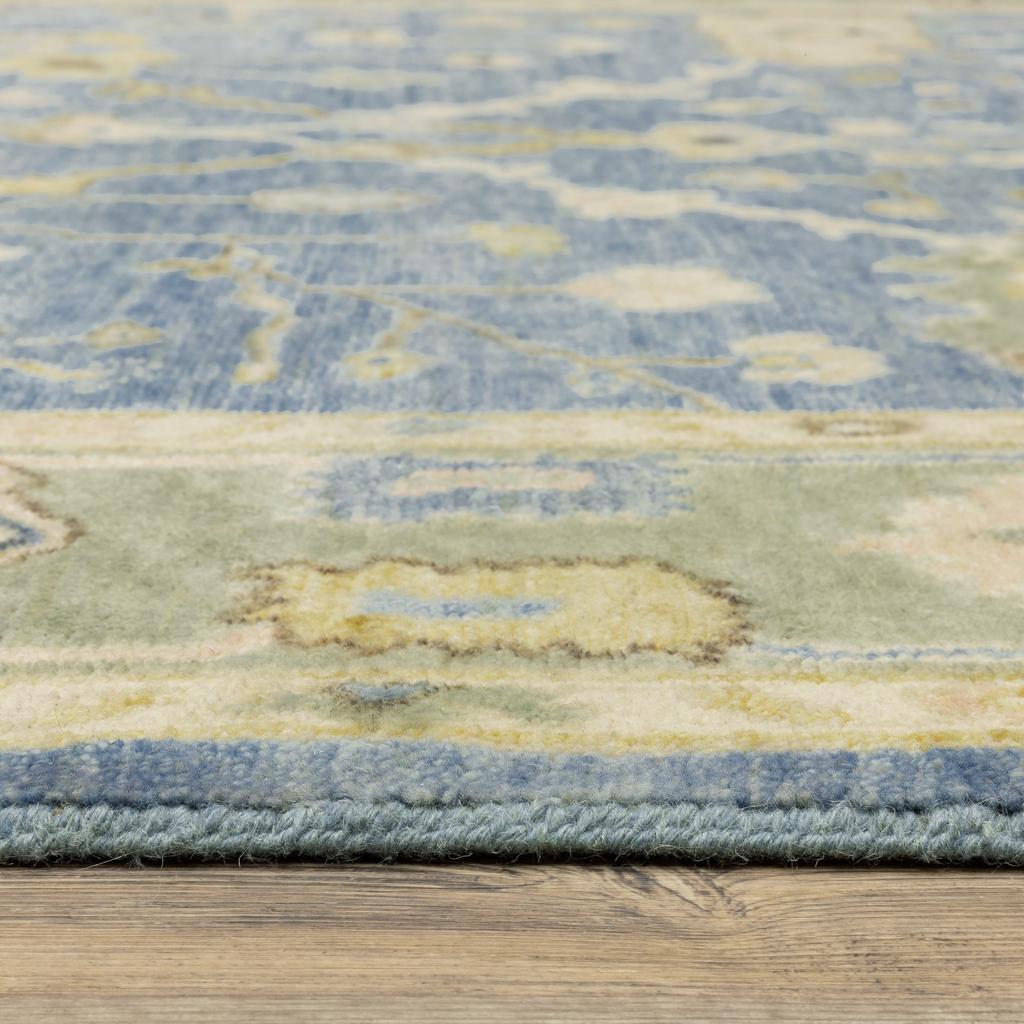 Oriental Weavers Palace 10311 Blue Rectangle Indoor Runner Oriental Pattern-