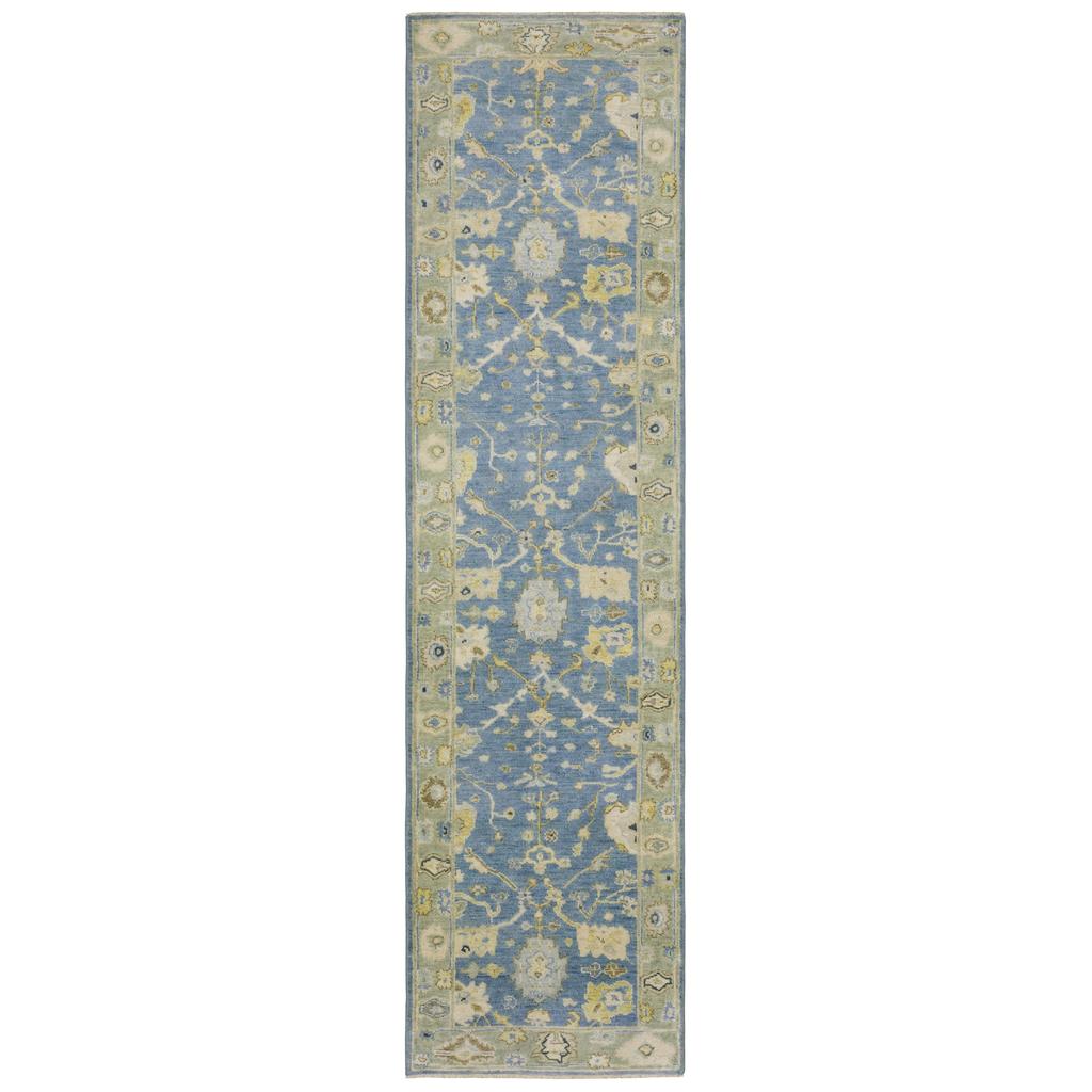 Oriental Weavers Palace 10311 Blue Rectangle Indoor Runner Oriental Pattern-