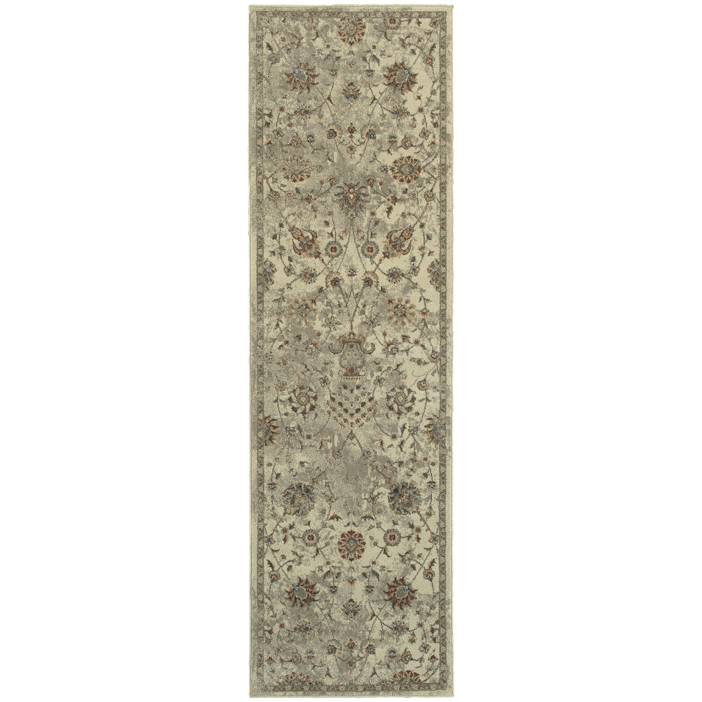 Oriental Weavers Pasha 112W6 Multicolor Rectangle Indoor Runner - Cozy Stain Resistant Low Pile Rug with Floral Design