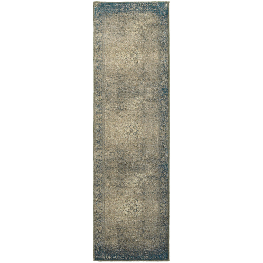 Oriental Weavers Pasha 1330E Multicolor Rectangle Indoor Runner - Cozy Stain Resistant Low Pile Rug with Medallion Design