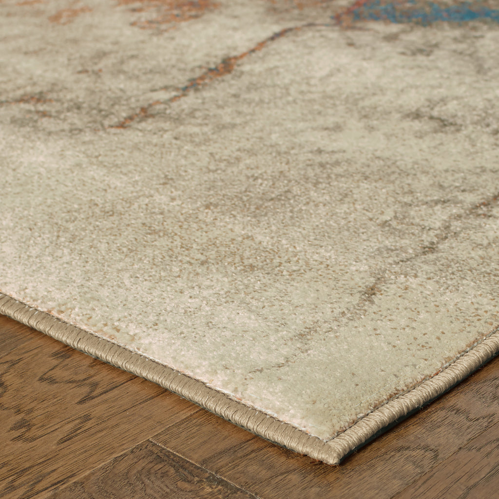 Oriental Weavers Pasha 1334E Multicolor Rectangle Indoor Area Rug - Cozy Stain Resistant Low Pile Rug with Abstract Design-