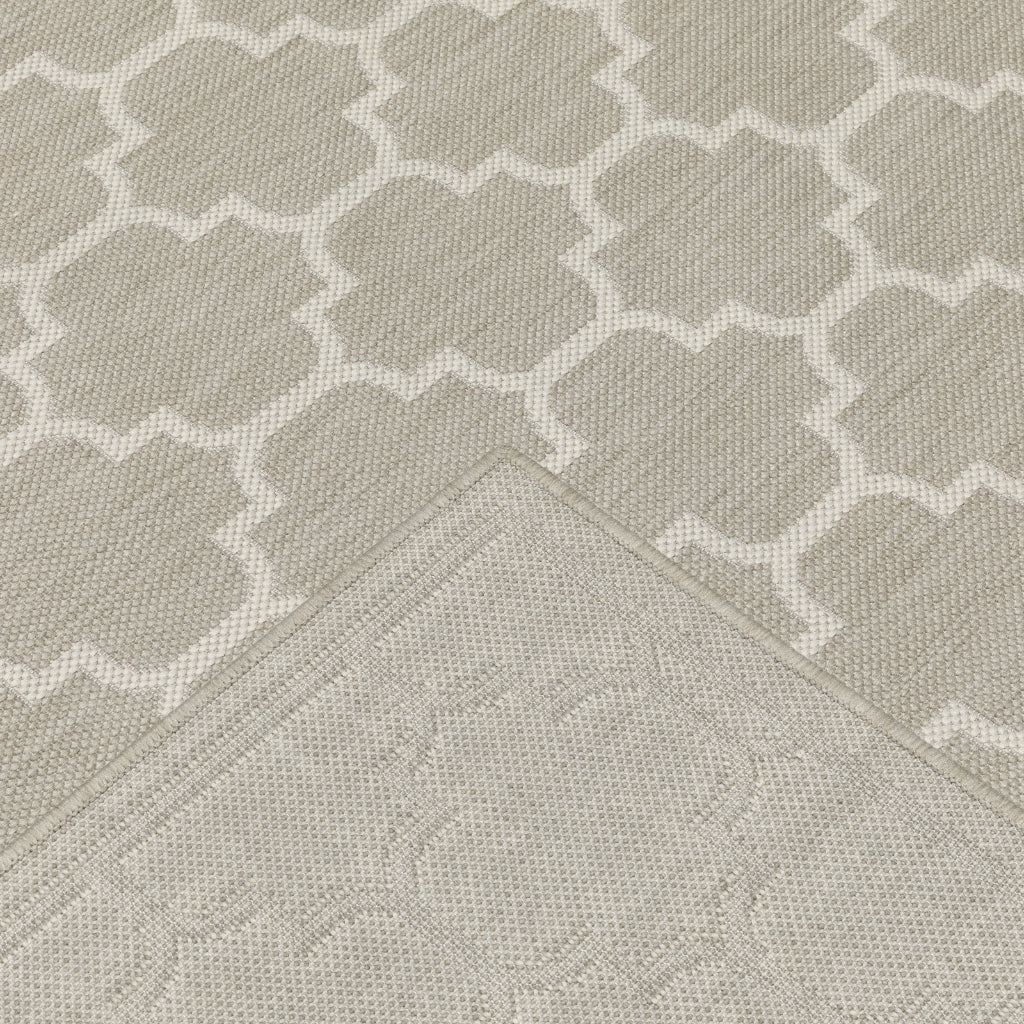 Oriental Weavers Portofino 1636H Grey/Ivory Rectangle Indoor / Outdoor Area Rug - Stain Resistant Machine Made Patio Rug