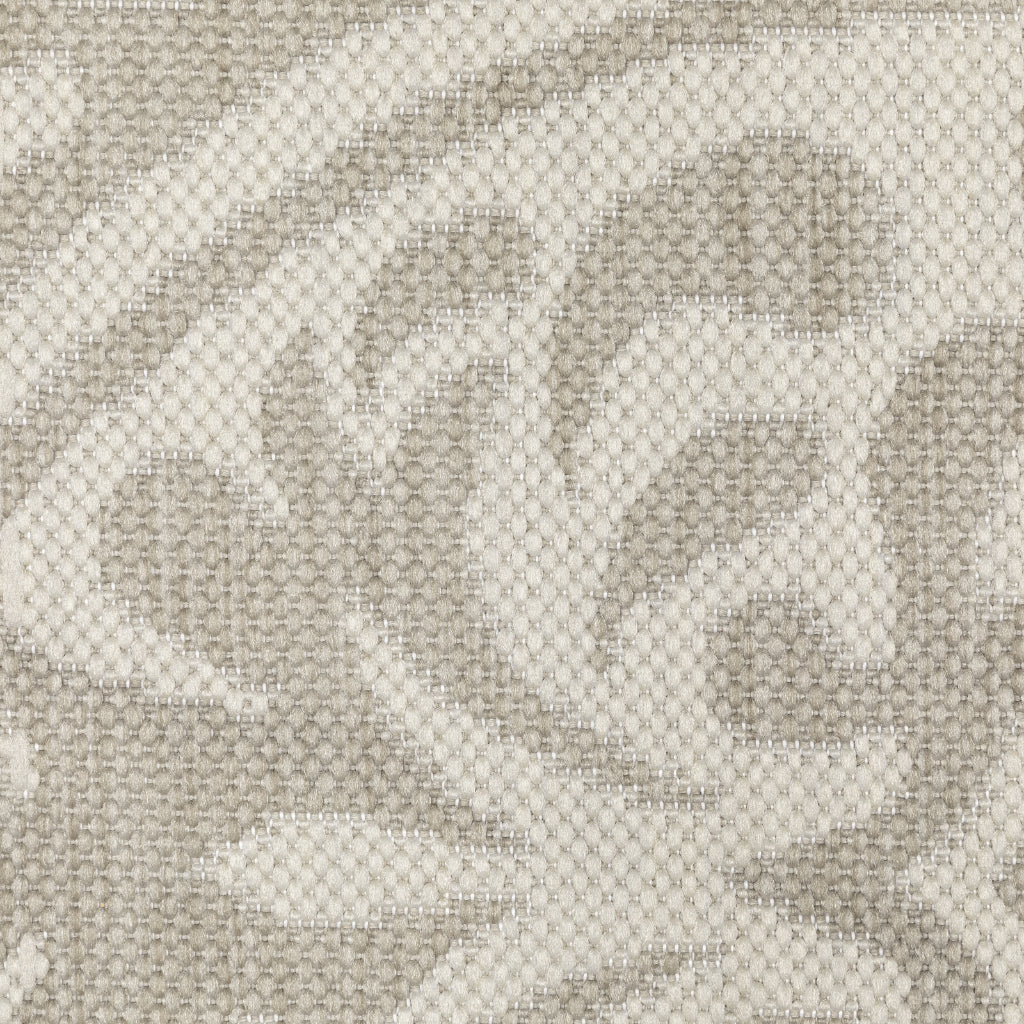 Oriental Weavers Portofino 1831H Grey/Ivory Rectangle Indoor / Outdoor Area Rug - Stain Resistant Machine Made Patio Rug