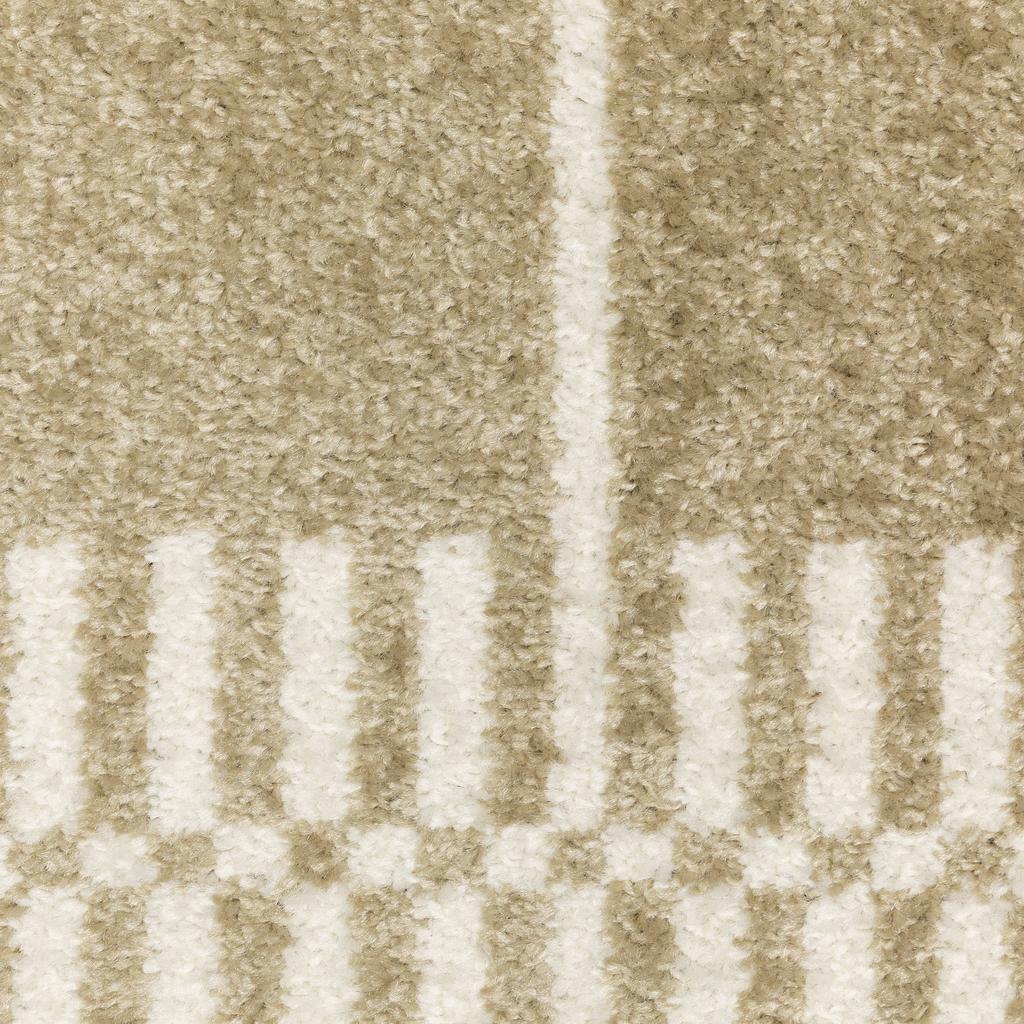 Oriental Weavers Quinn QUI05 Beige Rectangle Indoor Runner Geometric Pattern-