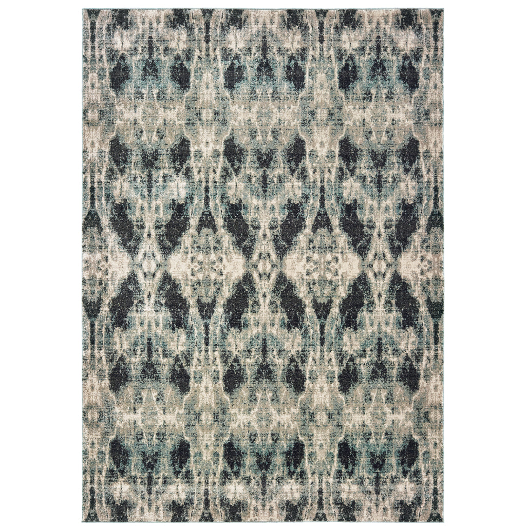 Oriental Weavers Raleigh 5507B Two-Color Rectangle Indoor Area Rug - Soft & Stain Resistant Low Pile Rug with Abstract Design-