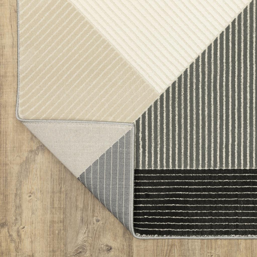 Oriental Weavers Raylan RAY07 Ivory Rectangle Indoor Area Rug Geometric Pattern-