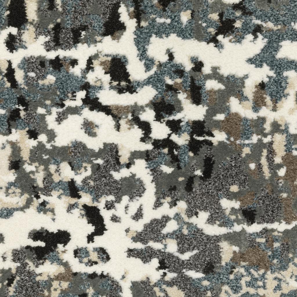 Oriental Weavers Raylan RAY10 Ivory Rectangle Indoor Runner Abstract Pattern-