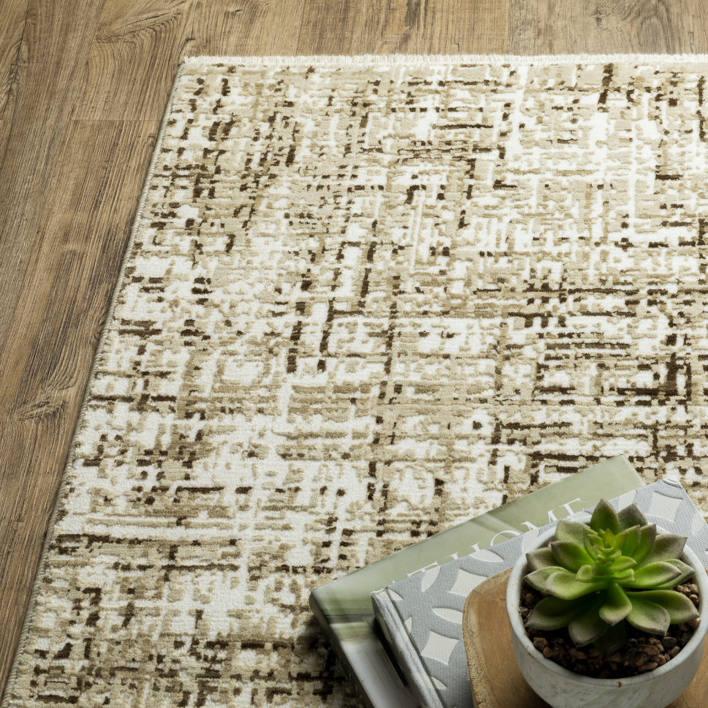 Oriental Weavers Reed RE03A Multicolor Rectangle Indoor Area Rug - Super Soft Stain Resistant Low Pile Rug with Abstract Design